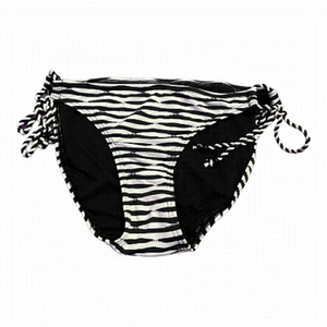 La vie en rose black & white string bikini bottoms size small